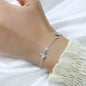 VENTFILLE 925 Sterling Silver Line Extremely Fine Bracelet for Women Love Haert Bead Korean Ins Sweet Jewelry Gift Dropshipping