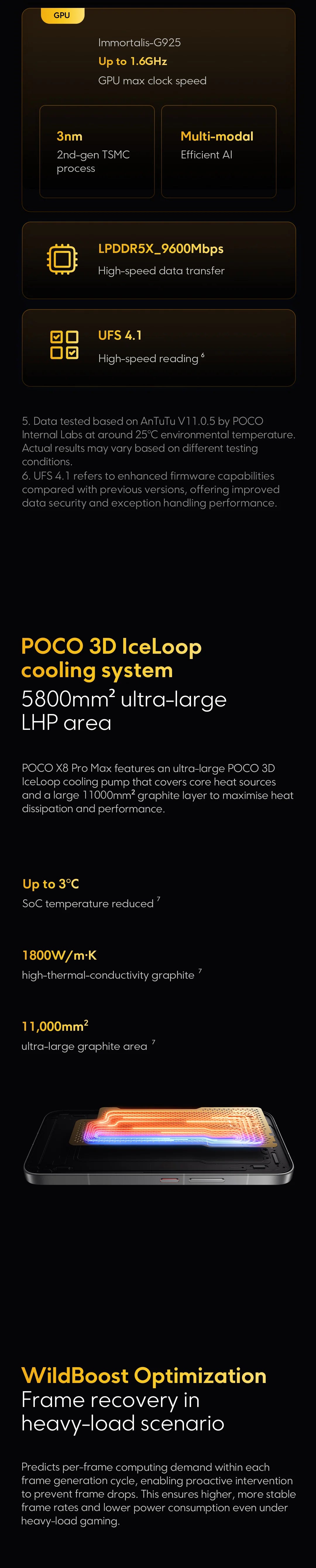 POCO X8 Pro MAX 5G NFC 256GB/512GB Smartphone 6.83" AMOLED