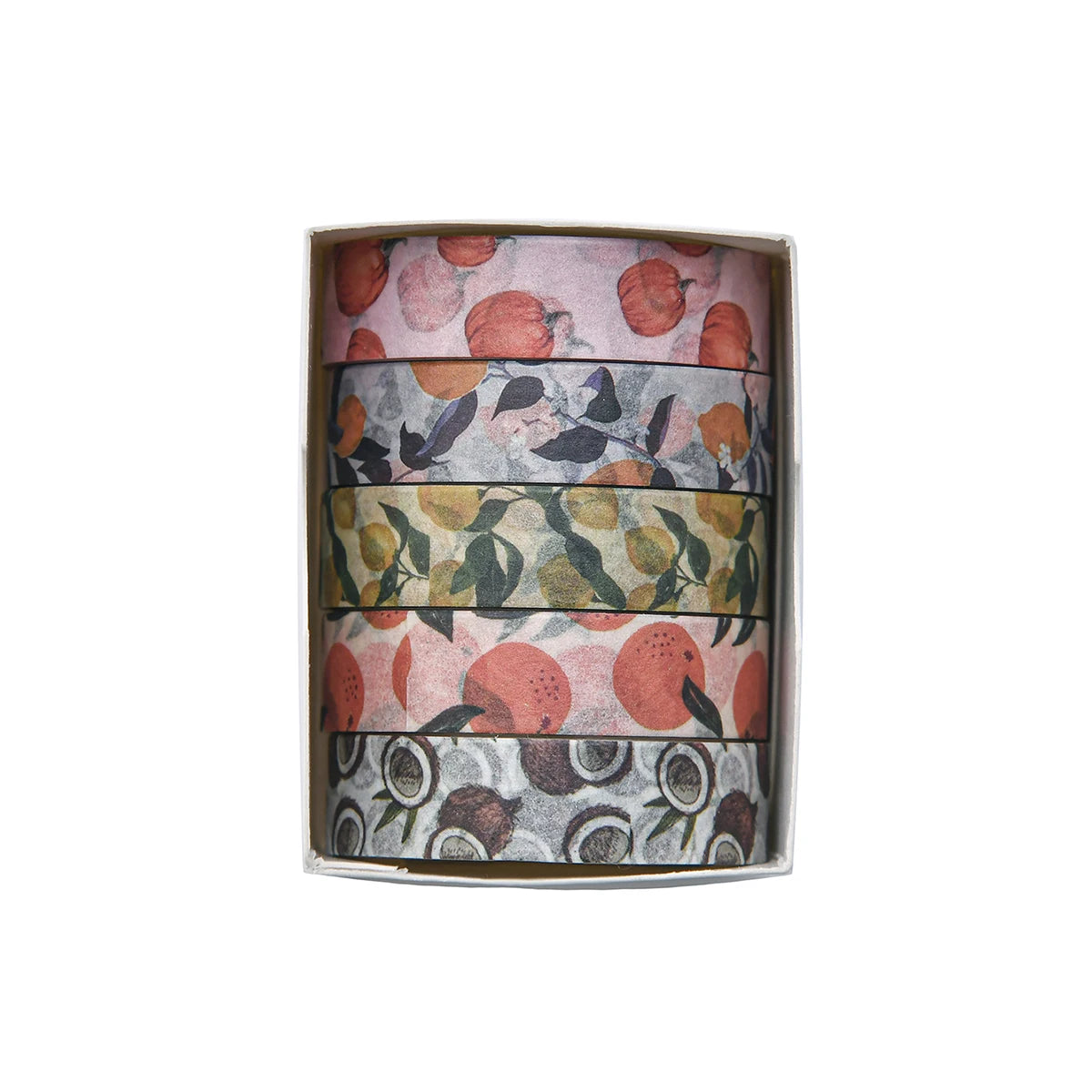 5 Rolls/Box Forest Plant Print Washi Tape Handmade Diy Diary Photo Album Decoration Masking Tape Set