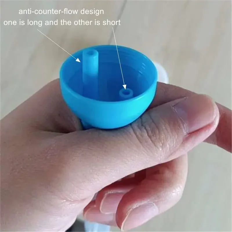 Mouth Suction Nasal Aspirator for Baby Infant Cleaning Nose Inhaler Nasal Mucus Clean Pipe Anti-reflux Nasal Aspirator