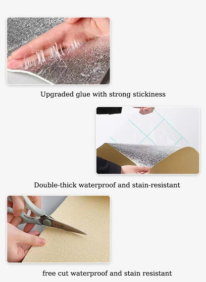 DIY Decoration Mold proof and Waterproof Modern Bedroom Self Adhesive Background Wall Home Wallpaper Cabinet Wallpaper