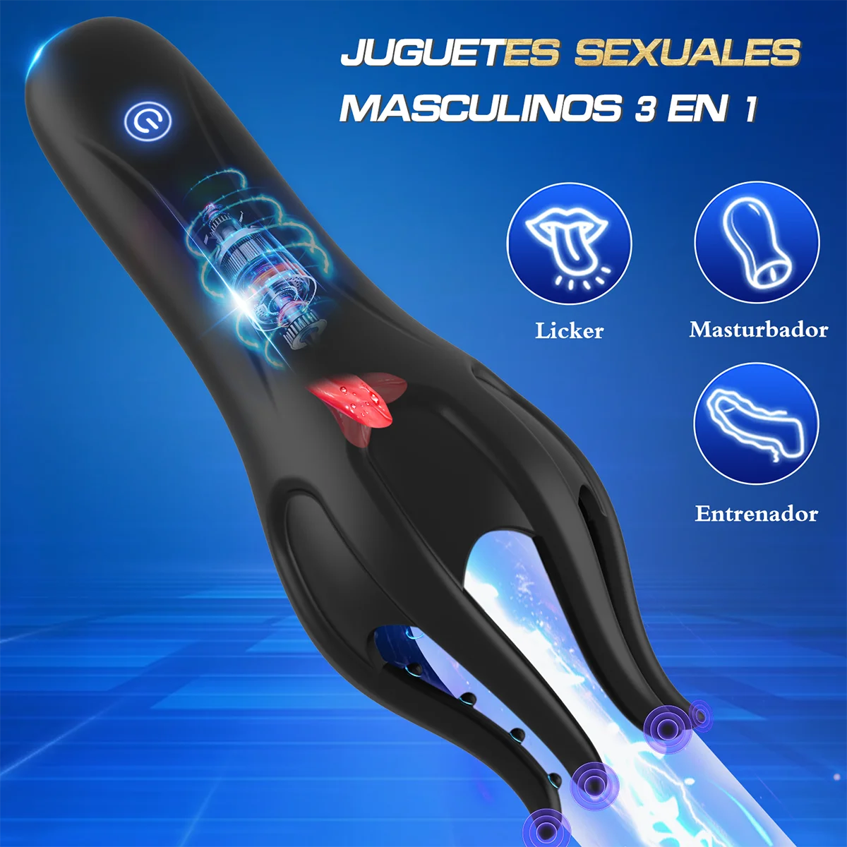 Glans Trainer for Men Powerful Vibrating Penis G Spot Masturbator Soft Fingertip Prolong Endurance Massage Vibrator Erotic Toys
