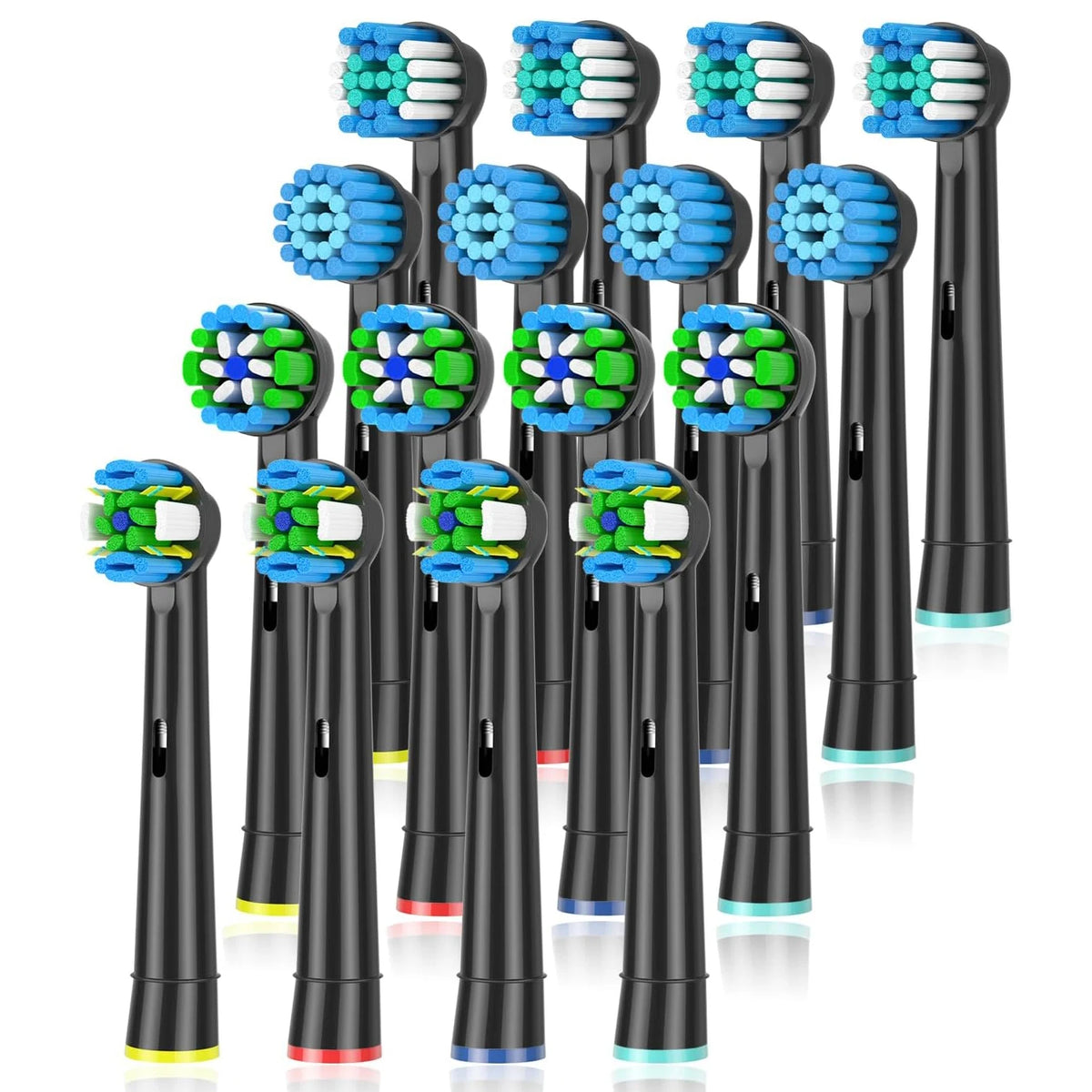 Replacement Toothbrush Heads Compatible with Oral-B ,4-12 Pcs Electric Brush Heads for Oral B Replacement Heads Pro500/1000