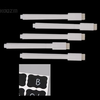 5Pcs  Erasable White Liquid Chalk Pen/Marker For Glass Windows Chalkboard