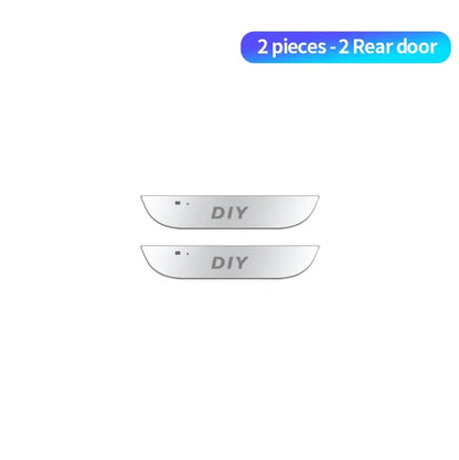 Customized For Renault RS Clio Scenic Logan Megane Car Welcome Door illuminated Sill Light Logo Lamp LED Car Pedal Decoration