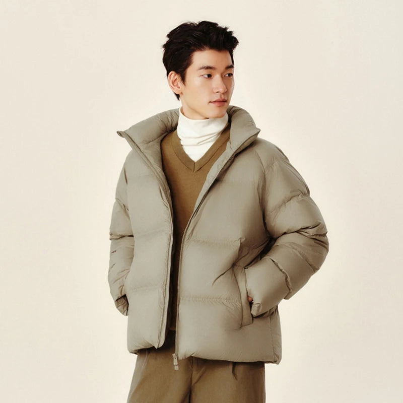 Semir Down Jacket Men Women 2026 Winter New Light Short Coat Three-Proof Thermal Puffer Coat Couple Top Trendy Down Jacket