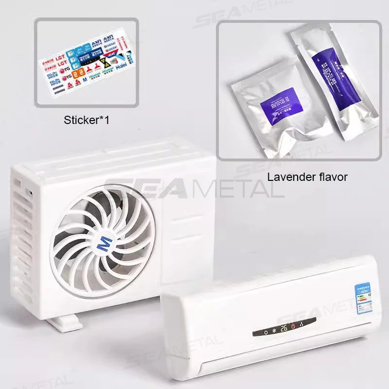 SEAMETAL Car Perfume Diffuser Solar Air Conditioner Shape Decorative Air Freshener Air Outlet Car Aromatherapy Fragrance Tablet
