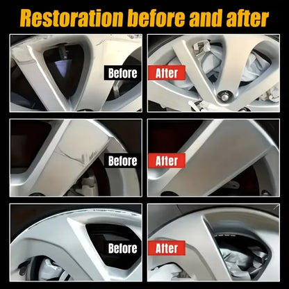 Wheel Hub Repair Paste, Professional Car Alloy Wheel Scratch Remover, Rust & Oxidation Cleaner, Auto Rim Refurbish Shine Restore