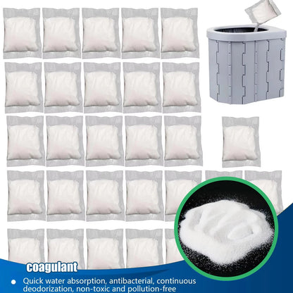 [No Need to Open the Portable | Stool Absorbent] 1-100 Pieces of Portable Fast Absorbing Stool Powder | Poo Powder Poo Gel