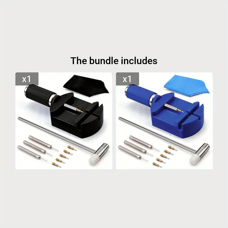 11pcs Watch Link Removal Tool Kit, Watch Band Tool Strap Chain Pin Remover Repair Tool Kit For Watch Band Strap Adjustment, Watc