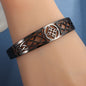Witch Knot Cuff Bracelet Stainless Steel Pagan Witchcraft Symbol Magic Knot Good Luck Amulet Bangls Celtic Knot Jewelry