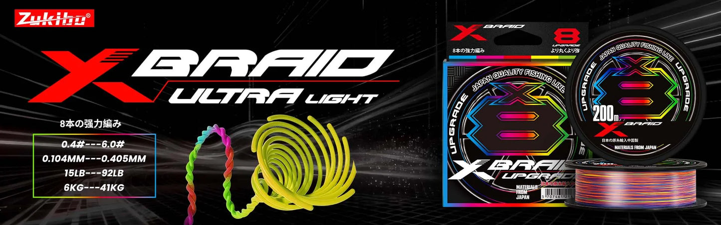 ZUKIBO Nanofil Crystal Unifilament Fishing Line Green Smooth Thin  Line Abrasion Resistant Zero Memory for Spinning Reels