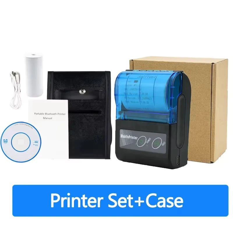 58mm Mini Portable Thermal Printer Receipt Mobile Wireless Bluetooth Ticket Bill Printer For Printing Labels/Tickets Receipt