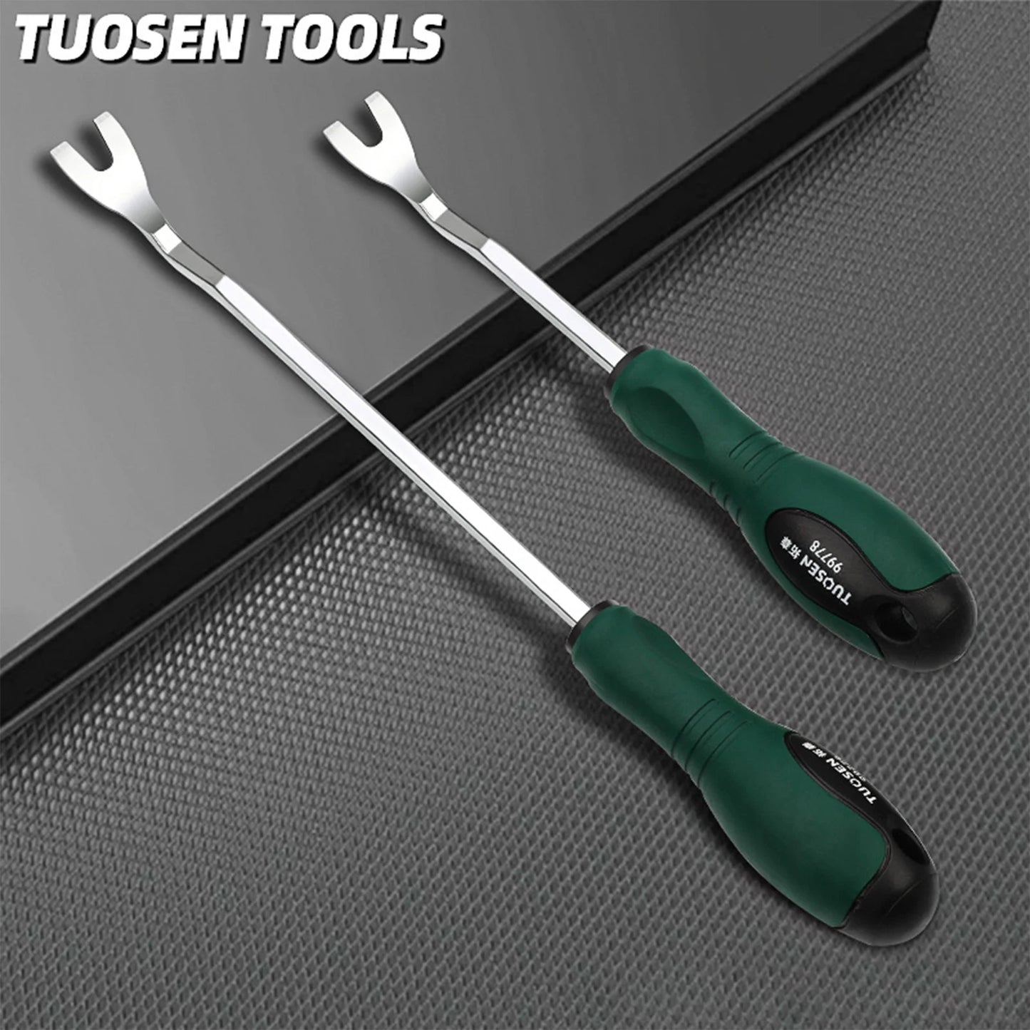 Auto Door Panel Clip Remover Tool Set Durable Steel Pry Bar Kit for Interior Trim Removal Car Repair Accessories