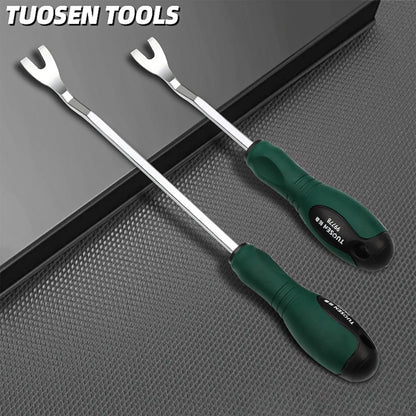 Auto Door Panel Clip Remover Tool Set Durable Steel Pry Bar Kit for Interior Trim Removal Car Repair Accessories