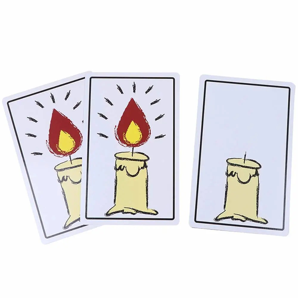 Magic Tricks Relighting Candles Magic Cards Close Up Street Stage Magic Toy Easy to Play Gift for Kids Adults Birthday Party