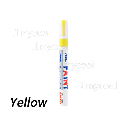 Car Paint Scratches Repair Brush Pen Black White Red Silver Waterproof Water Paint Marker Pen Car Tire Tread Care Automotive