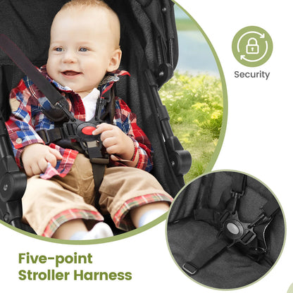 Wedyvko Baby Stroller Travel Stroller Lightweight, Portable Design Folding Children's Baby Stroller