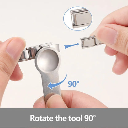 New Women's Men's Jewelry DIY 9MM Width Italian Elastic Charm Bracelet Solid Color Stainless Steel Fashion Bangle