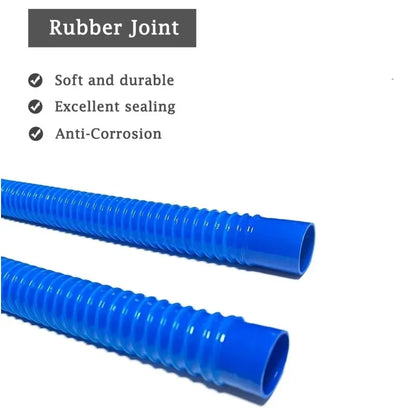 Bilge Pump Hose, 1-1/8 Inch Dia Bilge Pump Installation Kit, 6.5 FT Premium Quality Kink-free Flexible PVC Hose, 2 Stainless Ste