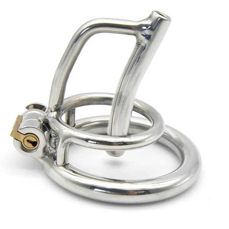 Steel Chastity Cage Sounding Plug Erotic Urethral Lock Penis Ring Cock Cage Male Chastity Device BDSM 18+ Adult Toys For Men.