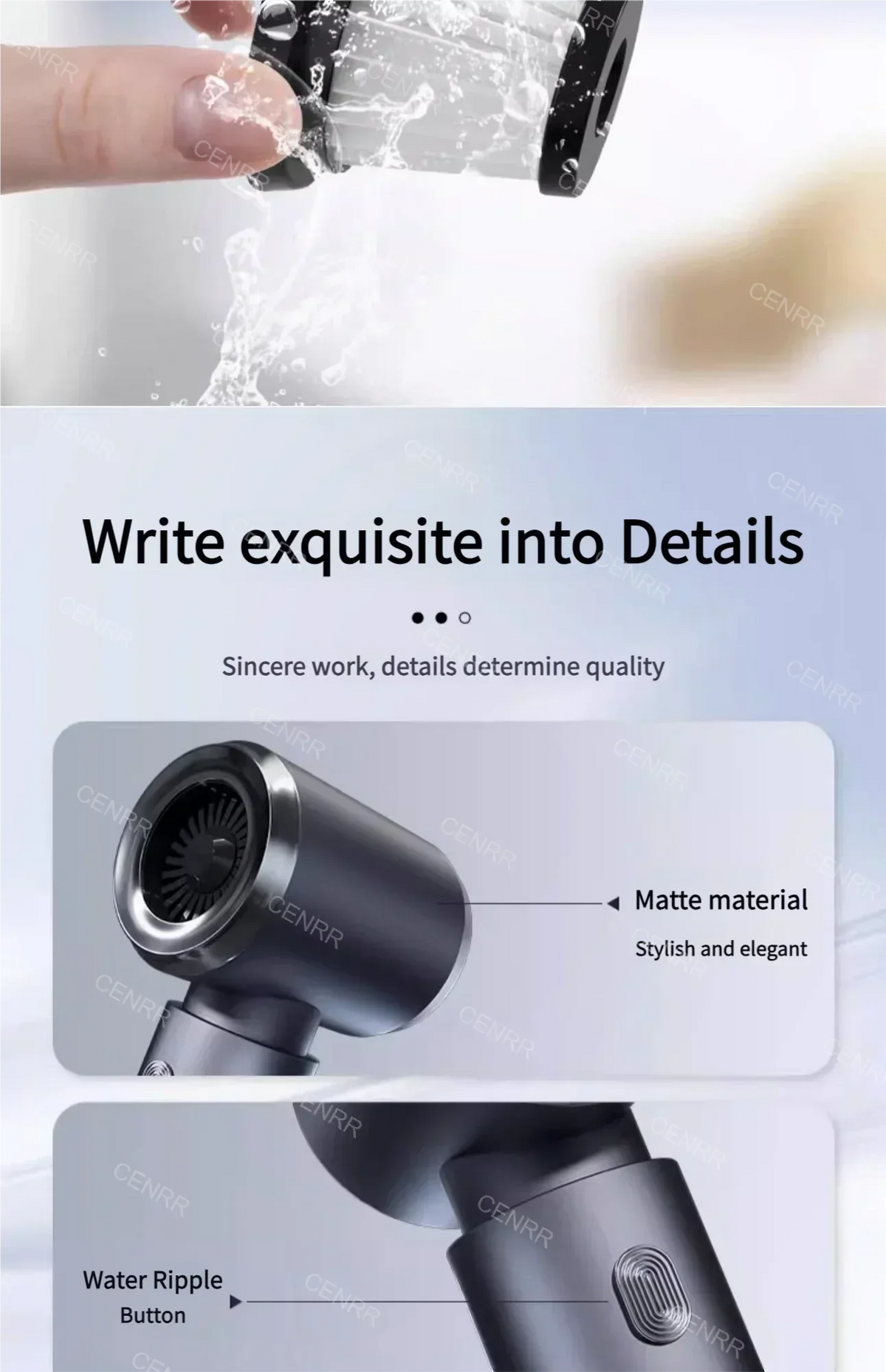 CENRR Car Vacuum Cleaner High Suction 210000PA Wireless Vacuum Cleaner Cordless Vacuum Cleaner High Pressure Cleaning Machine