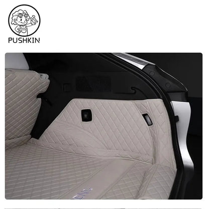 For Xpeng G6 2026 2025 2024 Car Boot Mat Rear Trunk Liner Cargo Protection Leather Trunk Mat Interior Modification Accessories