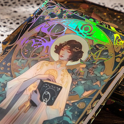 Renaissance A5 Notebook,Oil Painting Hardcover Illustrations,Full-Color Handbook,128 Sheets/Book,100GSM,Professional Handbook