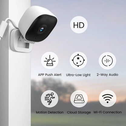 New WiFi Window Camera IP65 Full Color Night Vision Indoor Security Camera Replaces Outdoor Cam Through Window Surveillance