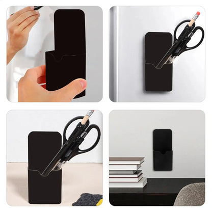 Magnet Pen Holder Magnetic Pen Cup Pencil Holder Fridge Pen Holder Storage Organizer Marker Holder For Refrigerator Cabinet