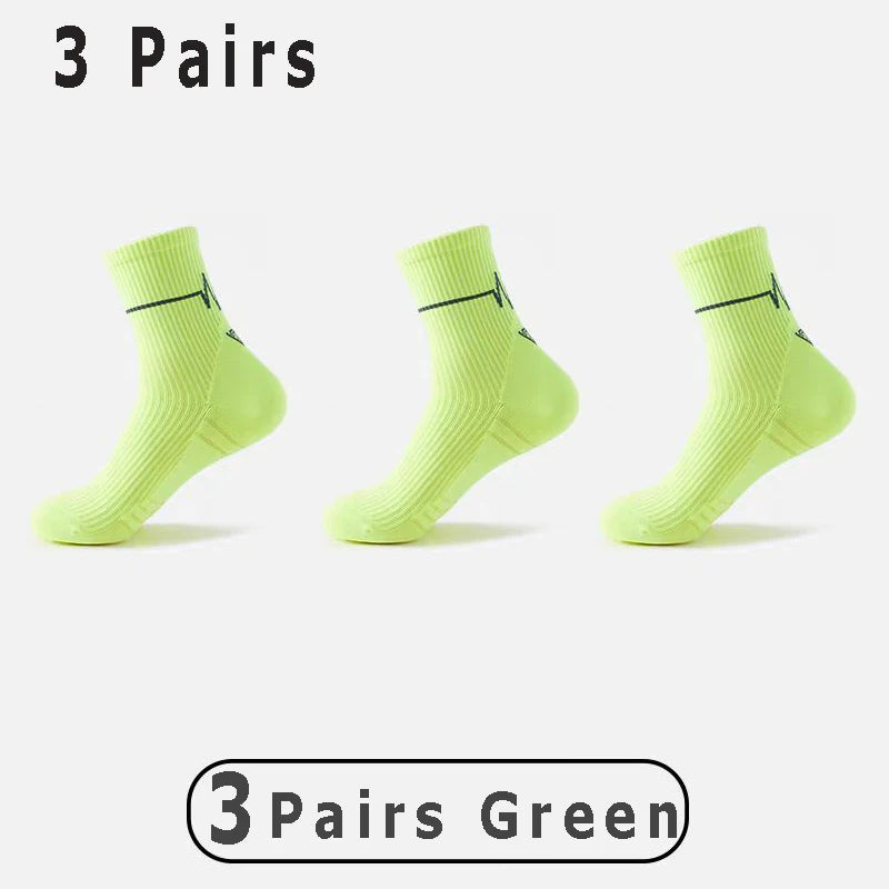 1/3/10 Pairs Professional Running Socks Men's Women Marathon Whiteline Cycling Socks Men Lady Sport Running Sports Socks