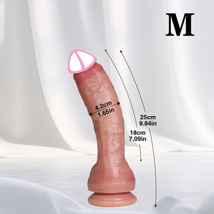 Soft Dildo Realistic Skin Penis Cheap Double Silicone Dildos Suction Cup Thick Dick Anal Sex Toys Men Women Gay Strapon Cock