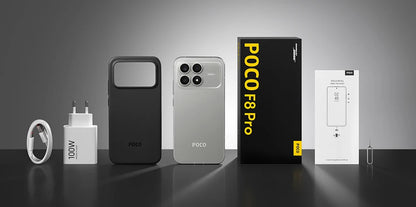 Global Version POCO F8 Pro 5G Smartphone Snapdragon® 8 Elite 6.59" Eye-care AMOLED display 6210mAh 100W HyperCharge IP68 NFC