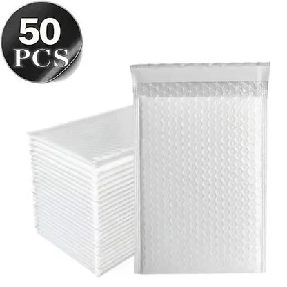 50Pcs Black Bubble Packaging Envelope Mailing Envelopes Mailer Poly Envelope for Shipping Self Seal Bubble Bags Padding