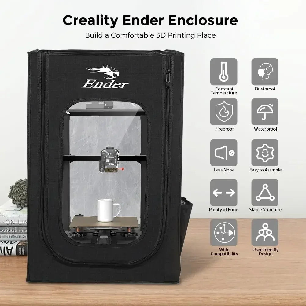Creality Official Ender Enclosure Update Constant Temperature Fireproof Dustproof 3D Printer Protective Cover for Ender-3/3 V2