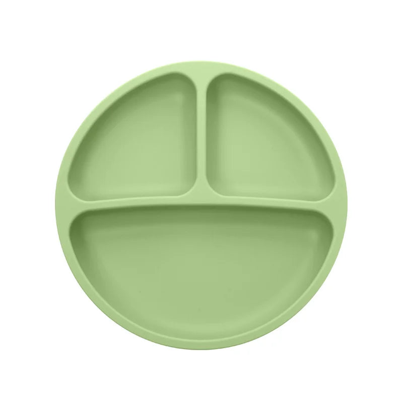 Baby Silicone Suction Cup Bowl Cute Bear Design Macaron Color 100% Food Grade Silicone BPA Free Double plate design for meals