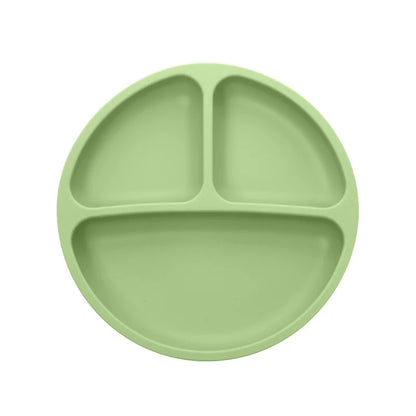 Baby Silicone Suction Cup Bowl Cute Bear Design Macaron Color 100% Food Grade Silicone BPA Free Double plate design for meals