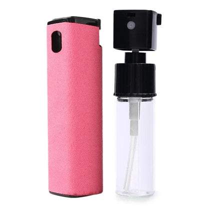 2-IN-1 Screen Dust Removal Microfiber Cloth Wipe Spray Bottle Set Laptop Tablet Mobile Phone Cleaning Tools Portable Cleaner