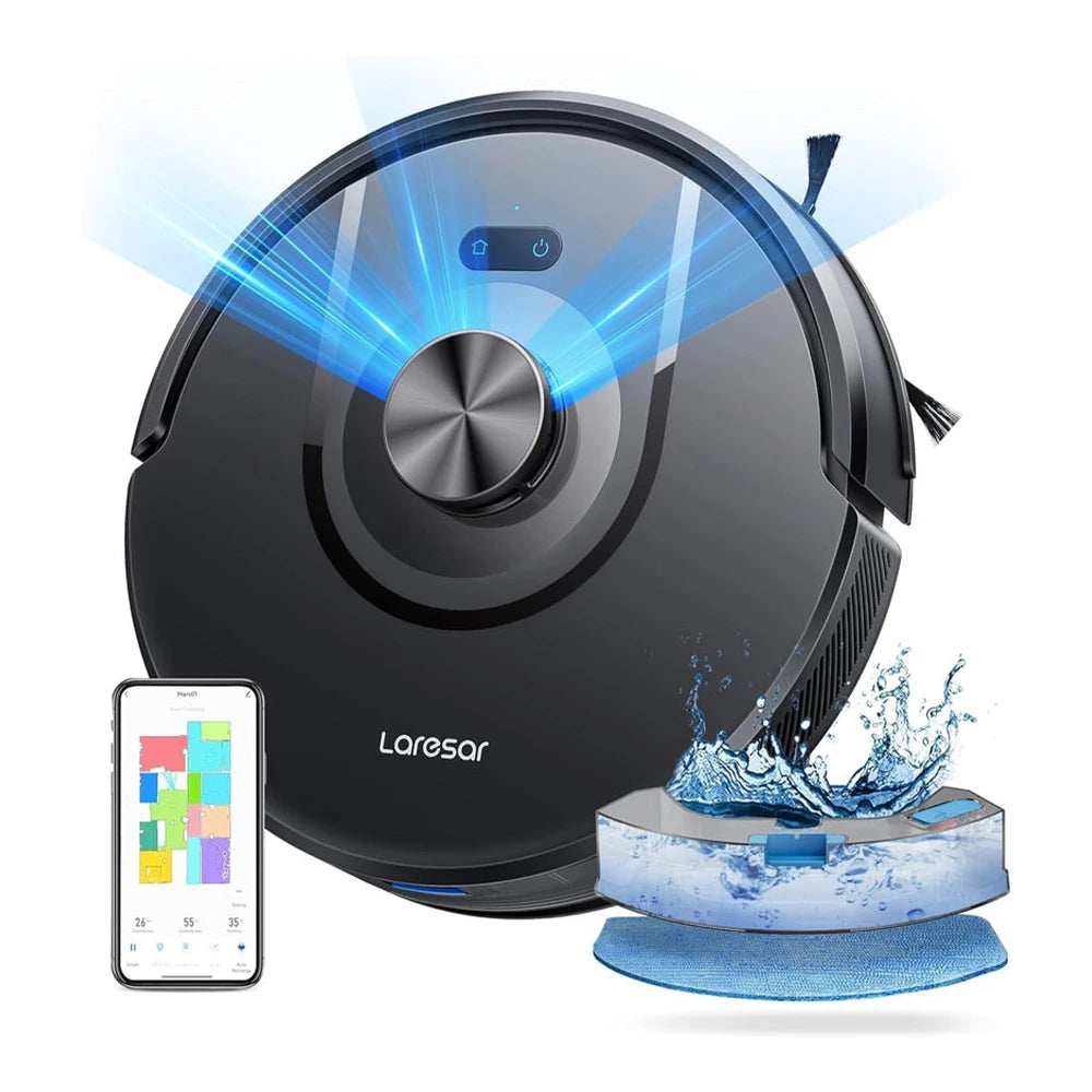 Laresar Mars01 Robot Vacuum Cleaner Mop LDS Lidar Navigation 5000Pa Smart Planned Mapping Home Floor Wash Carpet Pet Hair Clean