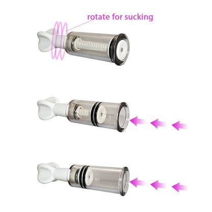 2pcs BDSM Toy Set,Pussy Clit Nipple Sucker Clamp,Breast Enlargement Vacuum Pump G-spot Stimulate Massage Adult Sex Toy For Women