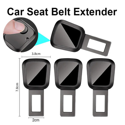 1/2/4 Pieces Car Seat Belt Clip Extender Alloy Seatbelt Lock Buckle Plug Auto Fastener Converter Clip Safety Belt Decoration