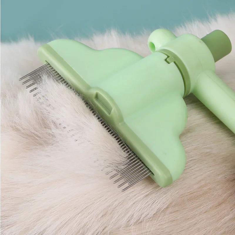 Self-Cleaning One-Button Dog Comb Pet Hair Remover Cat Brush Massage Grooming Combs for Dogs And Pets
