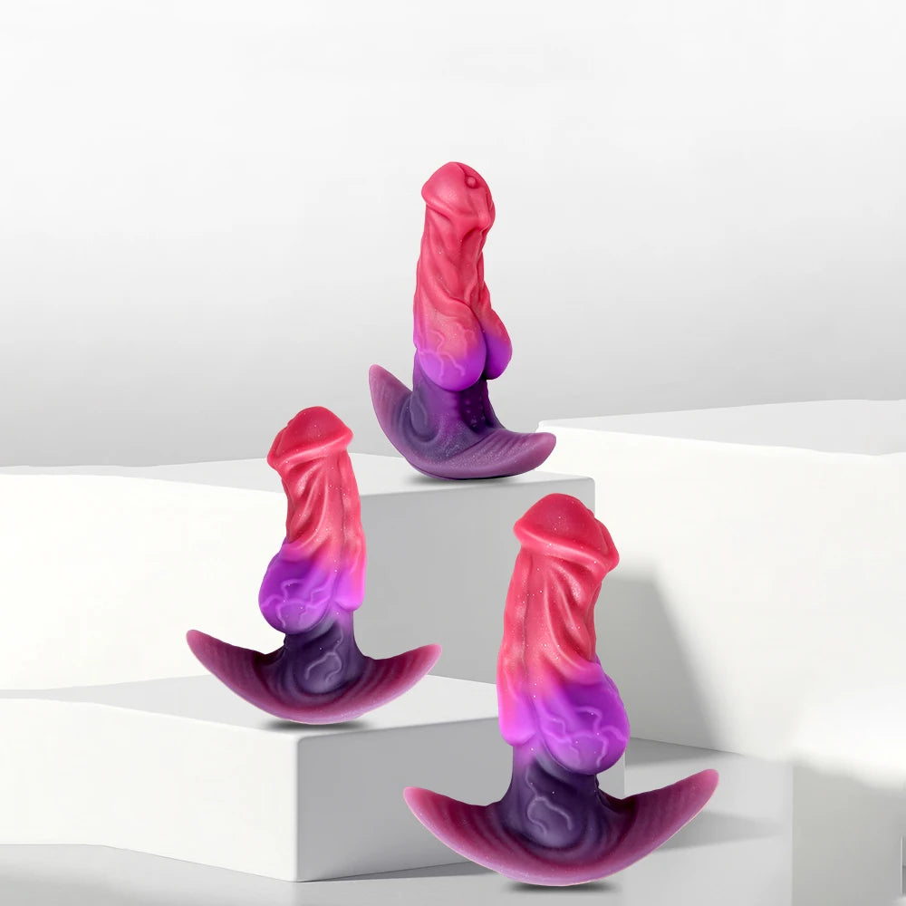 Factory Sales Wearable Anal Plug Buttplug Fake Dildo For Women Men Adult 18 Wear Butt Plug Anal Dilator Prostate Massage Sexshop