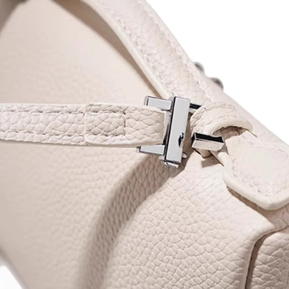 Premium Sense of Niche Lychee Grain Shoulder Bag Simple Fashion Lunch Box Women's Bag Exquisite Mini Handheld Crossbody Bags