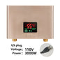 110V 220V Instant Water Heater Kitchen Bathroom Wall Mounted Electric Water Heater Hot Water Shower with LCD Temperature Display