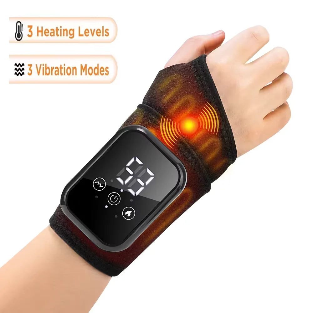 Cordless Heating Ankle Wrist Massager Electric Foot Hand Vibration Massager Warm Ankle Brace Joint Sprain Support Wristband