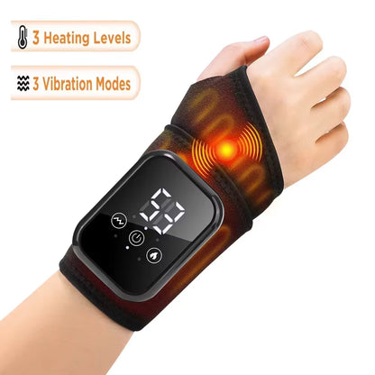 Cordless Heating Ankle Wrist Massager Electric Foot Hand Vibration Massager Warm Ankle Brace Joint Sprain Support Wristband