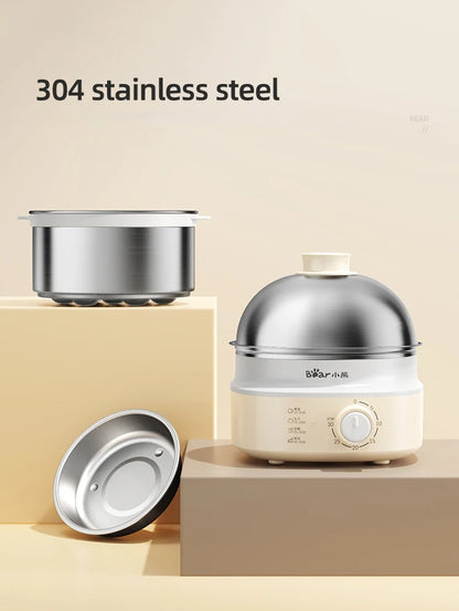 360W Electric Egg Boiler Breakfast Machine Multicooker Steamer Automatic Egg Cookers Home Egg Custard Steaming Cooker with Timer