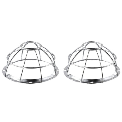 1/2pcs Iron Smoke Detector Protective Cover Sprinkler Cage Bracket Fire Covers Home Bathroom Kitchen Accessories Protect Parts