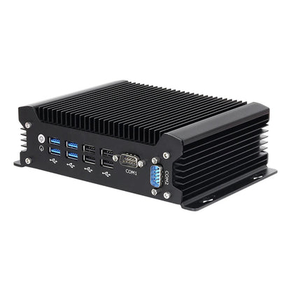 XCY Fanless IoT Industrial Mini PC Intel Core I5-1335U 2x COM RS232 2x LAN 8x USB WiFi SIM 4G LTE Windows 10/11 Linux PXE WOL